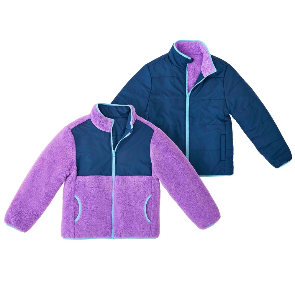 Member's Mark Girls Reversible Fleece Jacket‎